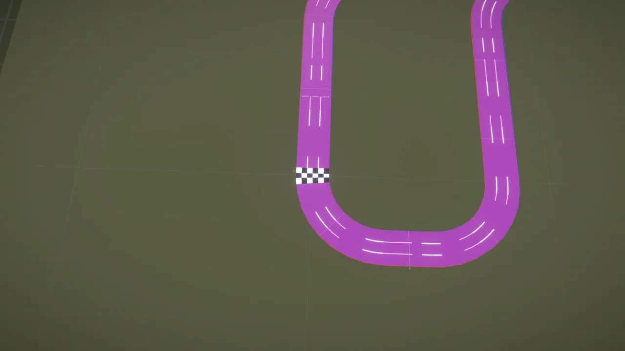 Empty Neon Speedway