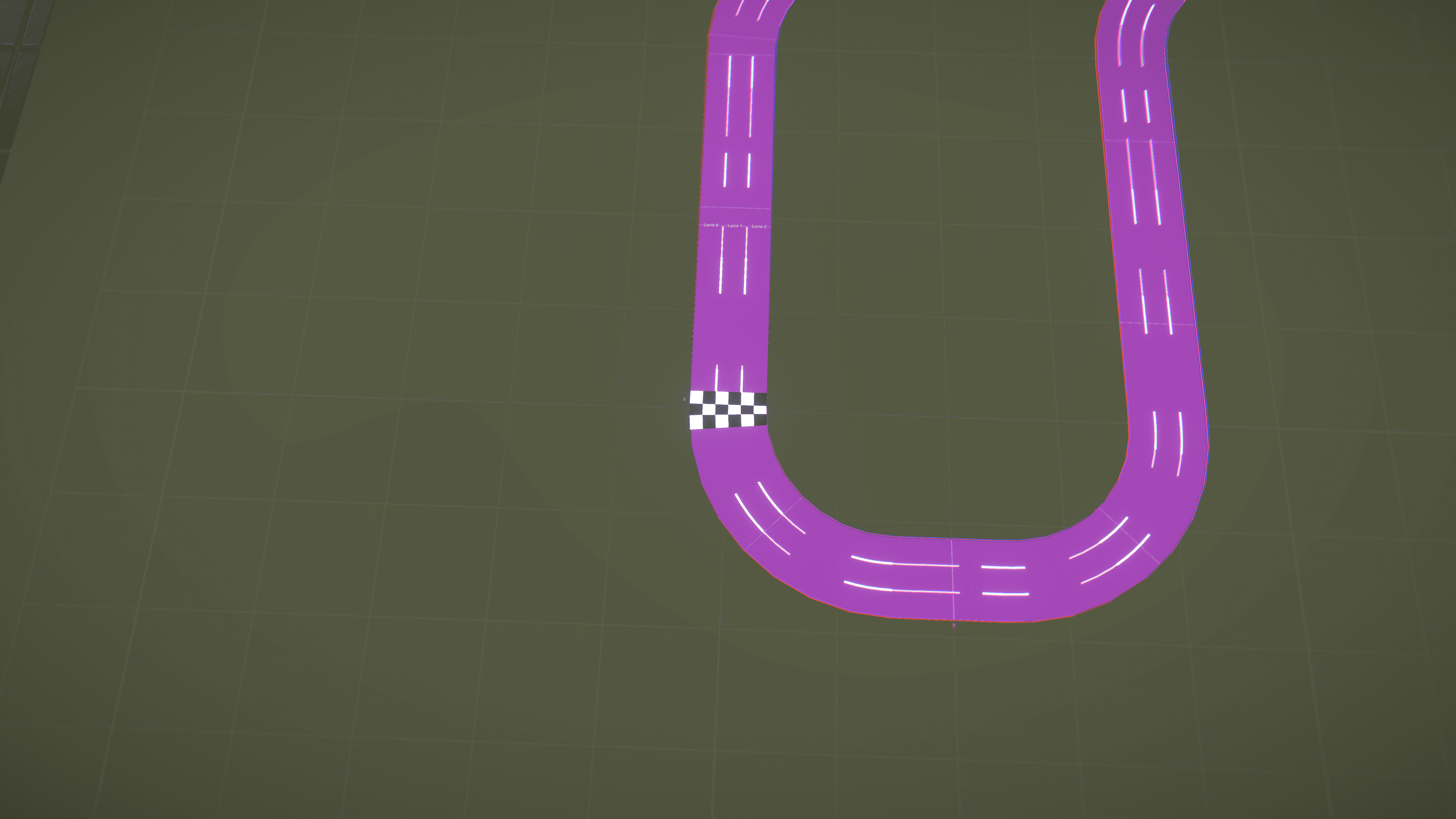 Empty Neon Speedway