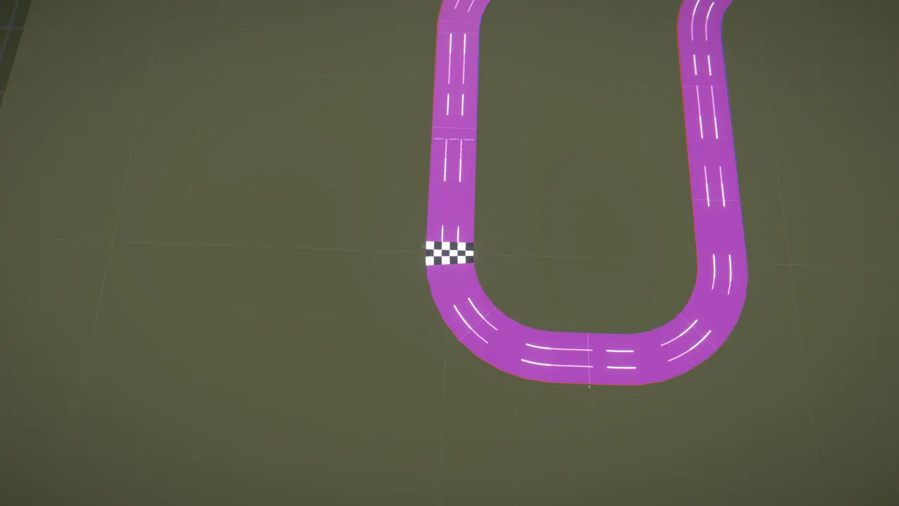 Empty Neon Speedway